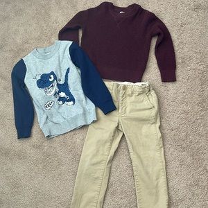 Bundle sweaters and pants